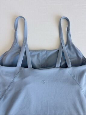 lululemon Strappy Nulu Shelf Tank Chambray CHBY Size 2